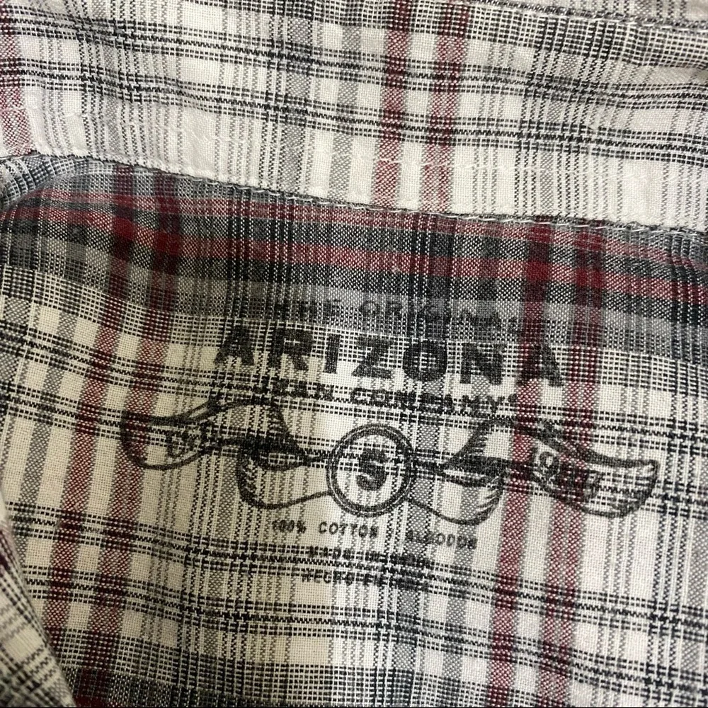 Arizona Jean Company Boy’s Plaid Short Sleeve Button Down